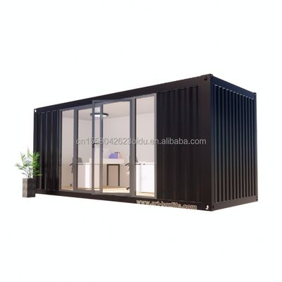 Casa in container esterna moderna portatile prefabbricata con installazione gratuita bagno mobile camera da letto e pannello sandwich in acciaio