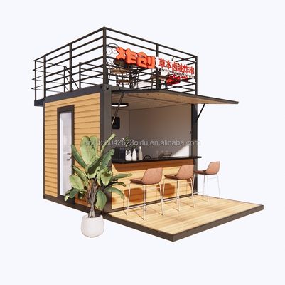 10FT Moderna struttura in acciaio Container Store/Shop House e case modulari prefabbricate Modello 3D/Disegni CAD