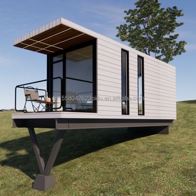 20 FT Moderno design Prefabbricato Hanging House Acciaio contenitore pannello sandwich per la vita all'aperto Per vacanza o famiglia