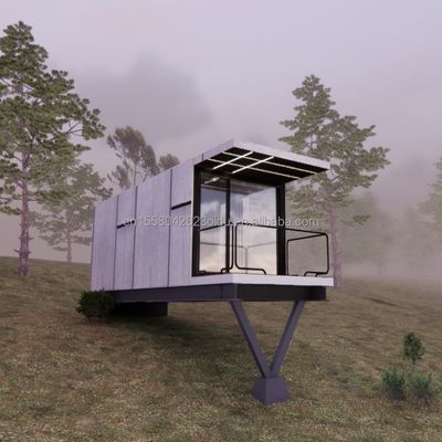 20 FT Moderno design Prefabbricato Hanging House Acciaio contenitore pannello sandwich per la vita all'aperto Per vacanza o famiglia