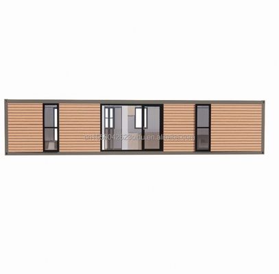 Modern Simple Shop Customized 20f 40ft Prefabbricato Casa in contenitore in legno espandibile con 2 grandi camere da letto in stile semplice