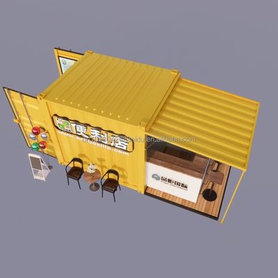 Portable Pop Up Mobile Mini 10ft Container Home Bar Prefabbricato Ristorante Negozio di Street Food Kiosk