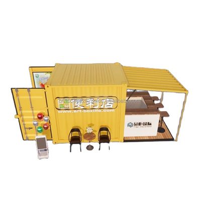 Portable Pop Up Mobile Mini 10ft Container Home Bar Prefabbricato Ristorante Negozio di Street Food Kiosk