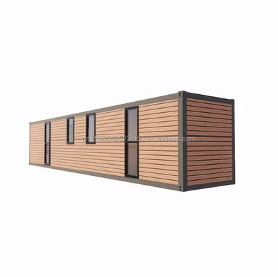 Modern Simple Shop Customized 20f 40ft Prefabbricato Casa in contenitore in legno espandibile con 2 grandi camere da letto in stile semplice