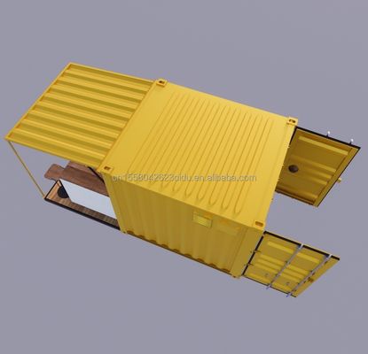 Portable Pop Up Mobile Mini 10ft Container Home Bar Prefabbricato Ristorante Negozio di Street Food Kiosk