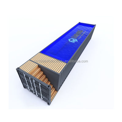 Piscine per contenitori di spedizione personalizzate da 20 piedi/40 piedi con pannello sandwich a onde da 50/75/100 mm