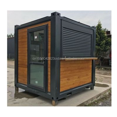 Caselle di contenitori con porta a pannello sandwich 40 piedi Due camere da letto per porta di vetro alloggi abitabili
