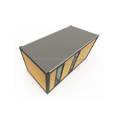 20ft Moderna Prefabbricata Acciaio Container Casa Di Legno Colore Vivere Prefabbricato Residenziale Casa Piccola Camera Hotel Couple