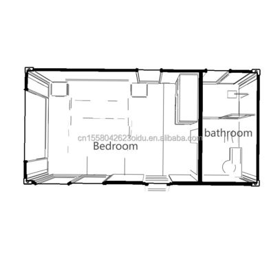 20ft Moderna Prefabbricata Acciaio Container Casa Di Legno Colore Vivere Prefabbricato Residenziale Casa Piccola Camera Hotel Couple