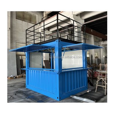 Cornice in acciaio e galvanizzato in acciaio piegatore contenitore prefabbricato ristorante negozio di cibo stand 10 piedi con case contenitori