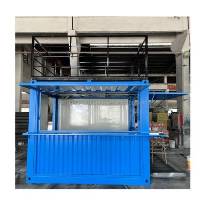 Cornice in acciaio e galvanizzato in acciaio piegatore contenitore prefabbricato ristorante negozio di cibo stand 10 piedi con case contenitori