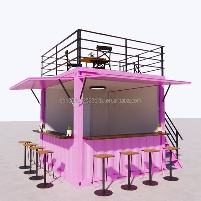 Cornice in acciaio e galvanizzato in acciaio piegatore contenitore prefabbricato ristorante negozio di cibo stand 10 piedi con case contenitori