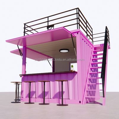 Cornice in acciaio e galvanizzato in acciaio piegatore contenitore prefabbricato ristorante negozio di cibo stand 10 piedi con case contenitori