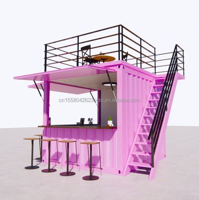 Cornice in acciaio e galvanizzato in acciaio piegatore contenitore prefabbricato ristorante negozio di cibo stand 10 piedi con case contenitori