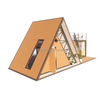 Triangolo casa un kit casa a telaio per la vita con 50/75/100mm Wave Sandwich pannello muro e tronco