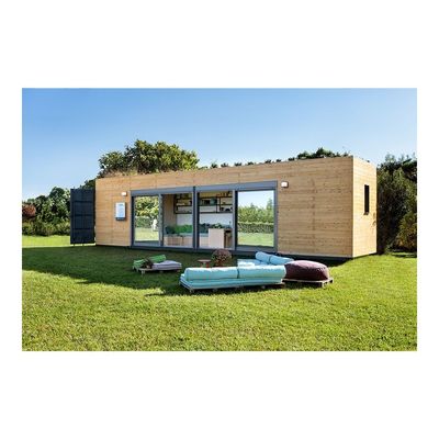 Parete 50/75/100mm pannello sandwich ondulativo in acciaio espandibile unità di vita esterna casa prefabbricata in legno per la vita mobile 20ft/40ft