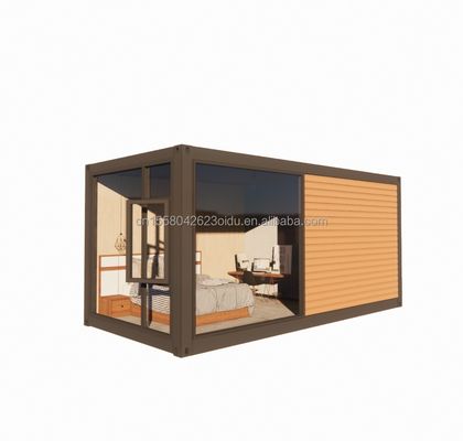 Parete 50/75/100mm pannello sandwich ondulativo in acciaio espandibile unità di vita esterna casa prefabbricata in legno per la vita mobile 20ft/40ft