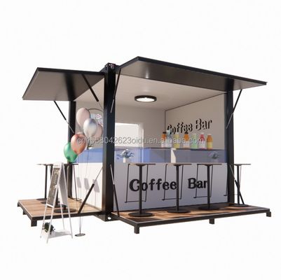 Fast and Convenient Stall Customized Color Retail Store in un Pop-Up Coffee Shop da 10 piedi con muro 50/75/100mm Wave Sandwich Panel