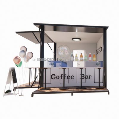 Fast and Convenient Stall Customized Color Retail Store in un Pop-Up Coffee Shop da 10 piedi con muro 50/75/100mm Wave Sandwich Panel
