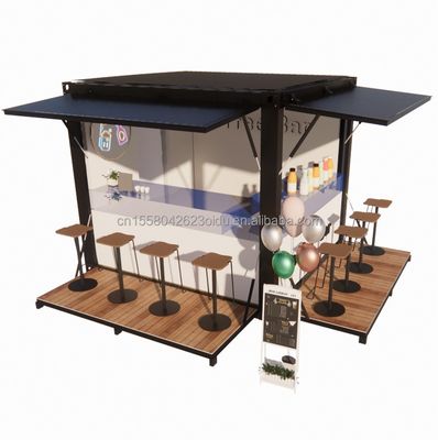 Fast and Convenient Stall Customized Color Retail Store in un Pop-Up Coffee Shop da 10 piedi con muro 50/75/100mm Wave Sandwich Panel