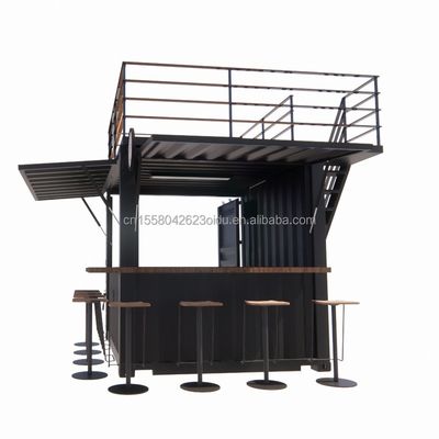 Mini 10ft pop-up store robusto telaio in acciaio contenitore bar stand con galvanizzato steel bending