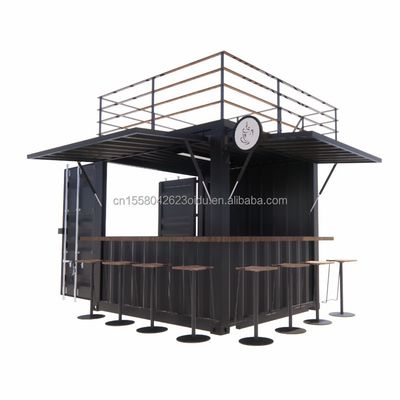 Mini 10ft pop-up store robusto telaio in acciaio contenitore bar stand con galvanizzato steel bending