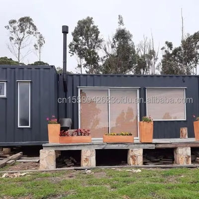 Moderno design Flat Pack Container 20 FT Casa in acciaio prefabbricata per esterni o campeggio Low Cos