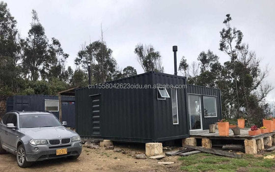 Moderno design Flat Pack Container 20 FT Casa in acciaio prefabbricata per esterni o campeggio Low Cos