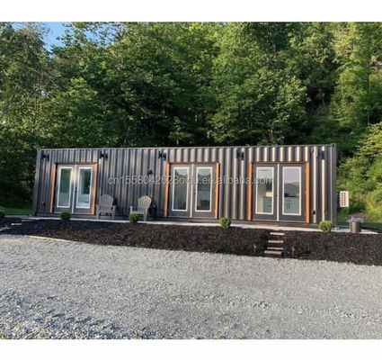 Casa prefabbricata in acciaio galvanizzato 180g in stile moderno Contenitore in acciaio Casa Contenitore Case Prefabbricate Piccole Casa di famiglia per la vita all'aperto