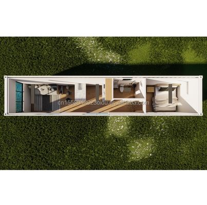 Casa prefabbricata in acciaio galvanizzato 180g in stile moderno Contenitore in acciaio Casa Contenitore Case Prefabbricate Piccole Casa di famiglia per la vita all'aperto