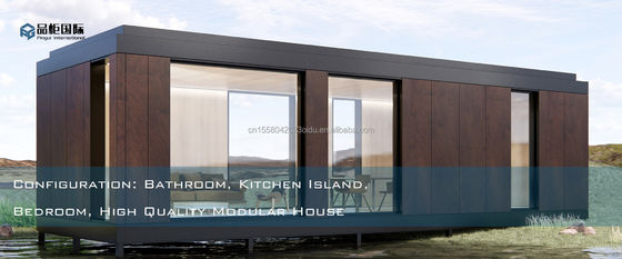 Moderno stile di design colore personalizzato in legno Prefabbricato Container House Acciaio pannello sandwich Hotel servizi igienici per esterni