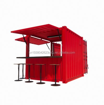 Hotel 10ft Mini Container Bar Stall nel supermercato con robusto Pop-up Store e design moderno