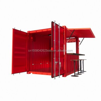 Hotel 10ft Mini Container Bar Stall nel supermercato con robusto Pop-up Store e design moderno