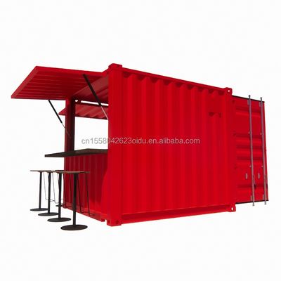 Hotel 10ft Mini Container Bar Stall nel supermercato con robusto Pop-up Store e design moderno