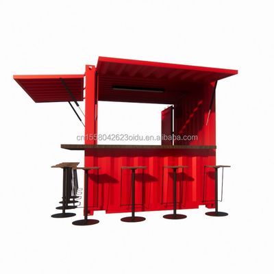 Hotel 10ft Mini Container Bar Stall nel supermercato con robusto Pop-up Store e design moderno