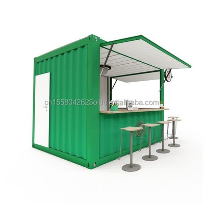 10ft e 20ft Container Coffee Shops con Aluminum Alloy Windows Portatile Pop Up Cafe Bar