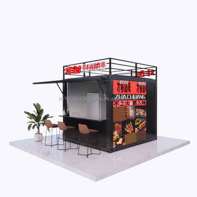 Stile di design moderno 10ft Container Sentry Box Fast Food Truck Mobile Coffee Truck Bar Convenience Store