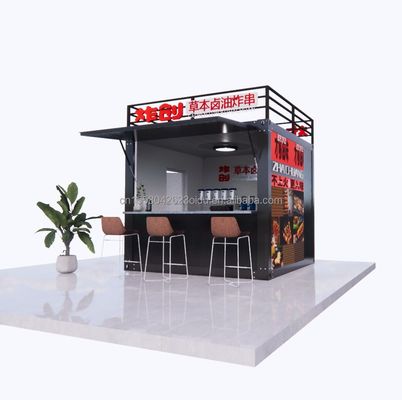 Stile di design moderno 10ft Container Sentry Box Fast Food Truck Mobile Coffee Truck Bar Convenience Store