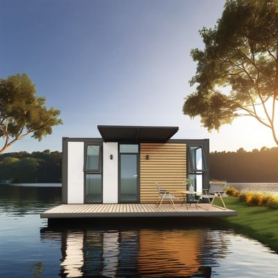 Container Flat Pack UE Customized Modern Luxury 20ft Casa in legno prefabbricata con struttura in acciaio Giardino prefabbricato in stile di design moderno di metà secolo