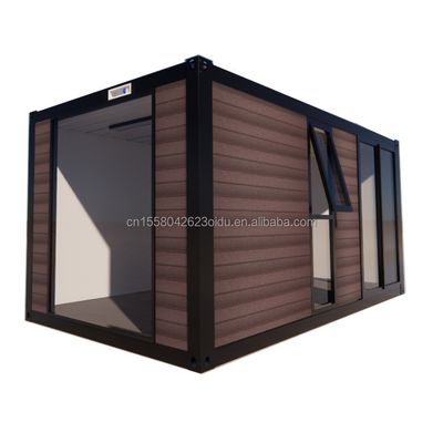 Casa in legno prefabbricata di 20 piedi di design moderno Materiale in acciaio Casa contenitore minuscola per hotel / coppia Vocazione all'aperto