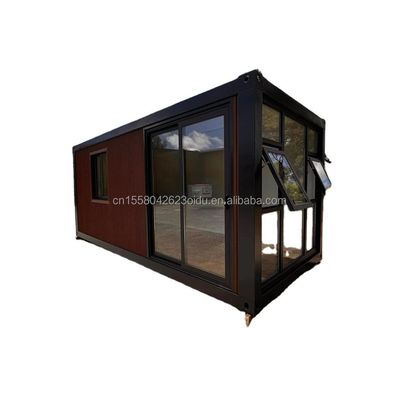 Casa in legno prefabbricata di 20 piedi di design moderno Materiale in acciaio Casa contenitore minuscola per hotel / coppia Vocazione all'aperto