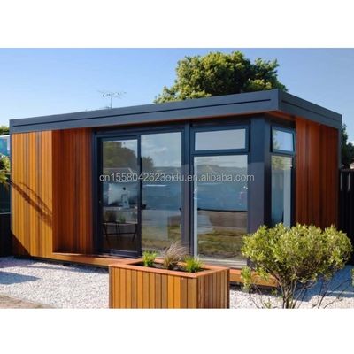 Casa di contenitori in legno di lusso personalizzabile Moderno design Acciaio Prefabbricato Esterno 20ft 40ft Contenitore espandibile