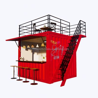 Negozio professionale contenitore personalizzato bar caffetteria fast food ristorante negozio di convenienza chiosco stand con vetri in lega di alluminio