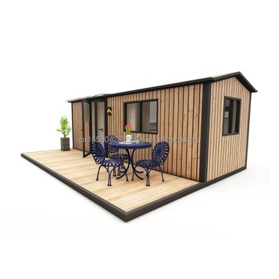 Casa di contenitori in legno di lusso personalizzabile Moderno design Acciaio Prefabbricato Esterno 20ft 40ft Contenitore espandibile