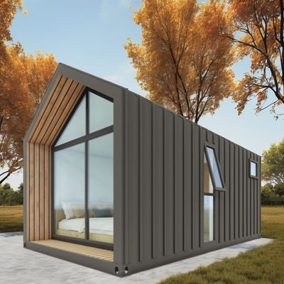 Installazione veloce Villa di lusso Prefabbricata Una casa a telaio Struttura in acciaio Casa contenitore triangolare fatta con pannello sandwich