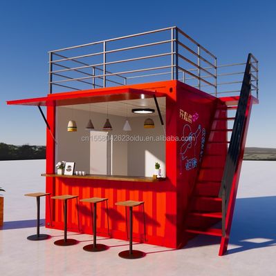 Negozio professionale contenitore personalizzato bar caffetteria fast food ristorante negozio di convenienza chiosco stand con vetri in lega di alluminio