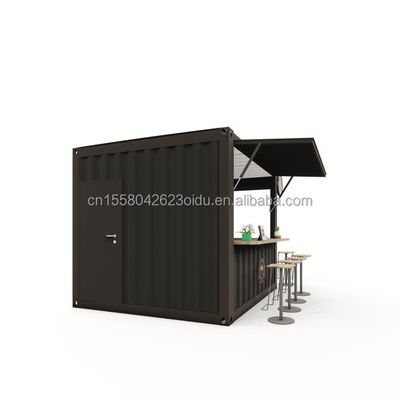 Acciaio galvanizzato piegato 180g 10FT Mini Pop-up Shop Container Caffe/Bar/Ristorante fast-food/Convenience Store/Kiosk/Stand