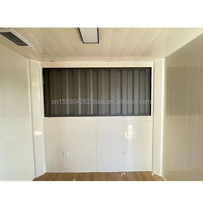 10ft Mini Pop Up Shop Contenitore Casa Ristorante Negozio di Strada Cibo Chiosco Contenitore con tubi quadrati in acciaio galvanizzato