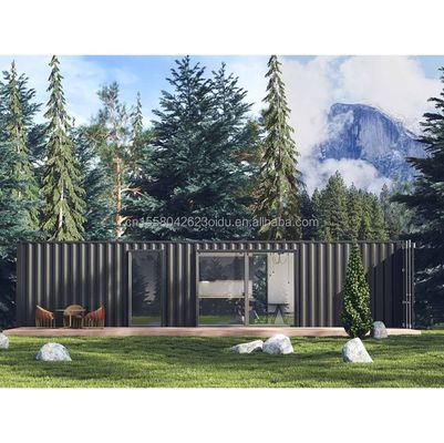 Container di spedizione modificato da 40 piedi con 2 camere da letto e finestre in alluminio