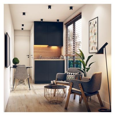 Container di spedizione modificato da 40 piedi con 2 camere da letto e finestre in alluminio